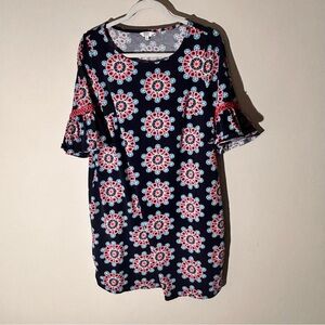 Crown & Ivy Navy Floral Dress